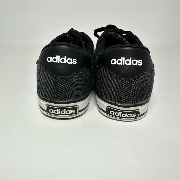 Adidas Mens Daily 2.0 Sneakers Charcoal Grey Denim Lace Up Low Top Shoes Size 7 - Picture 8 of 10